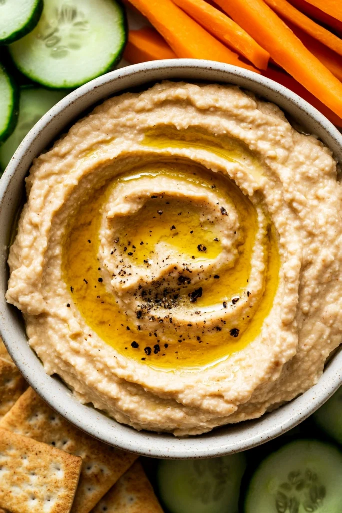 Roasted Garlic White Bean Dip