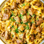 Slow Cooker Beef Stroganoff