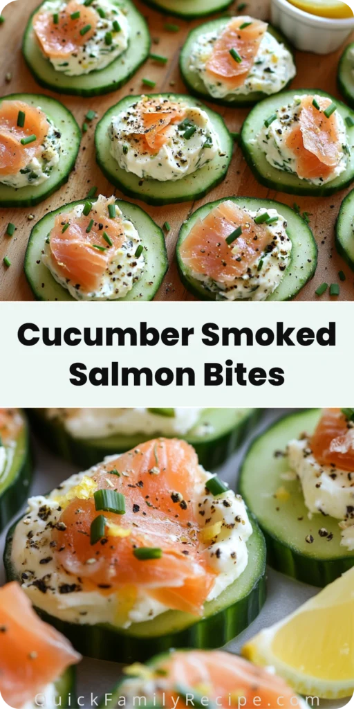 Smoked Salmon Cucumber Bites