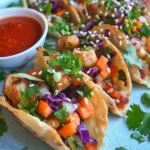 Sweet Chili Chicken Wonton Cups