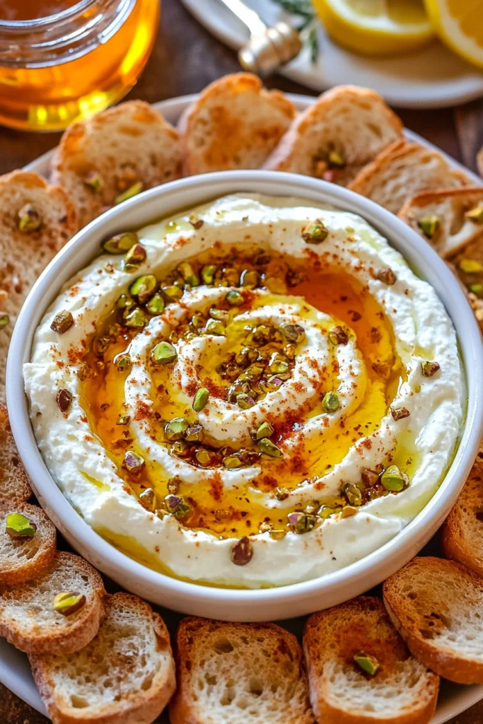 Whipped Feta with Honey and Herbs