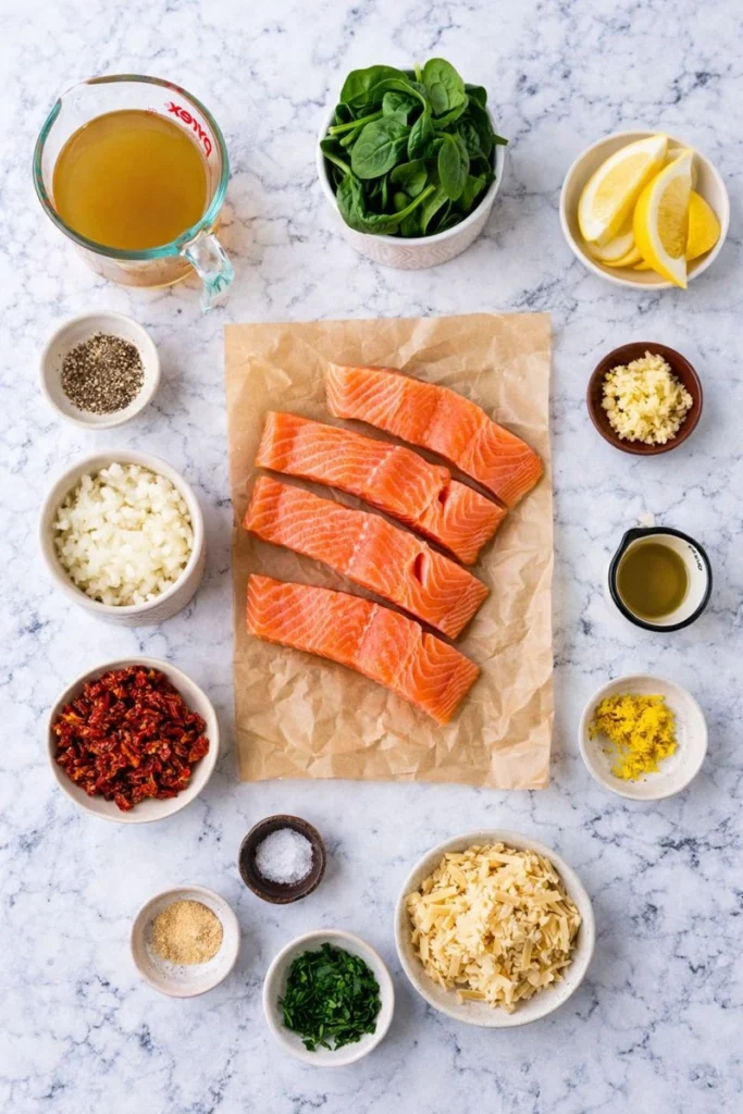 Salmon with Lemon Orzo
