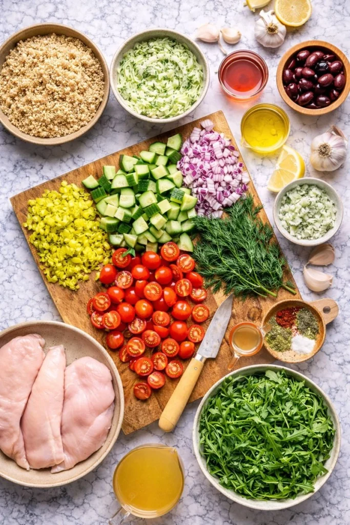 Healthy Greek Chicken Bowl