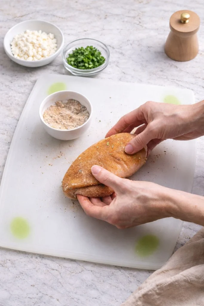 Spinach & Feta Stuffed Chicken Breast