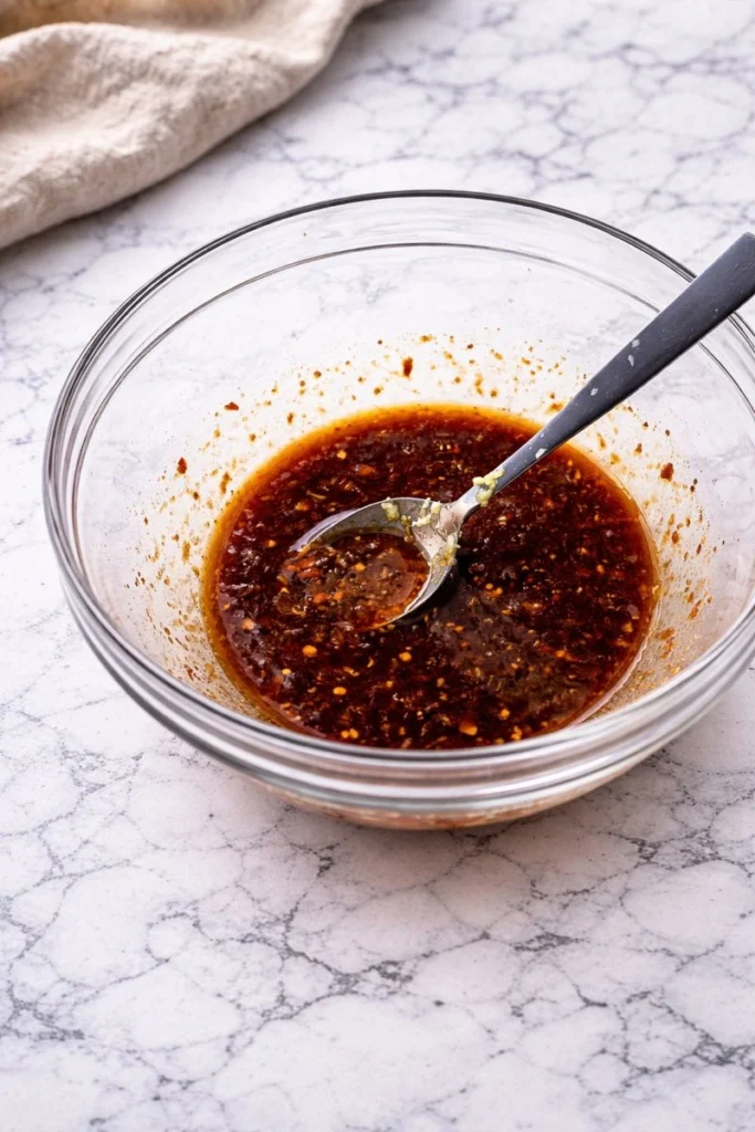 High-Protein Salmon Rice Bowl with Spicy Sauce