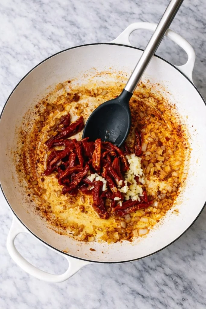 Creamy High-Protein Tuscan Chicken Skillet