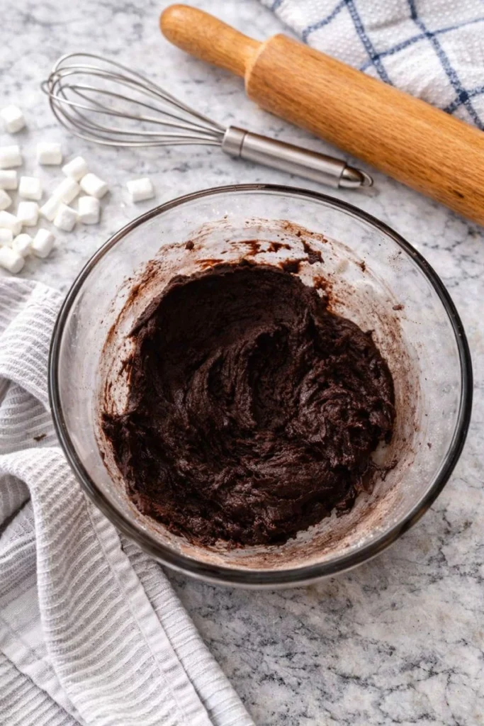 Chocolate Marshmallow Swirl Cookies