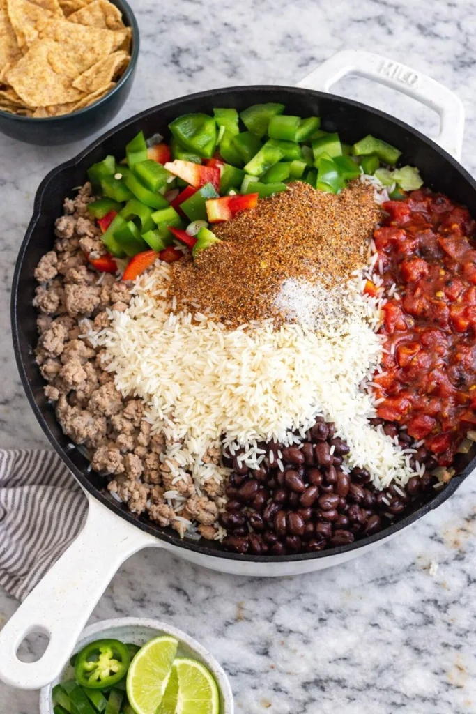 High-Protein Ground Turkey Taco Skillet