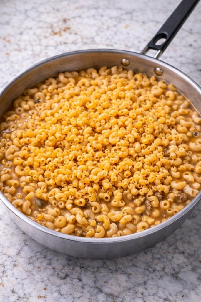 High-Protein Cheeseburger Skillet with Lean Beef