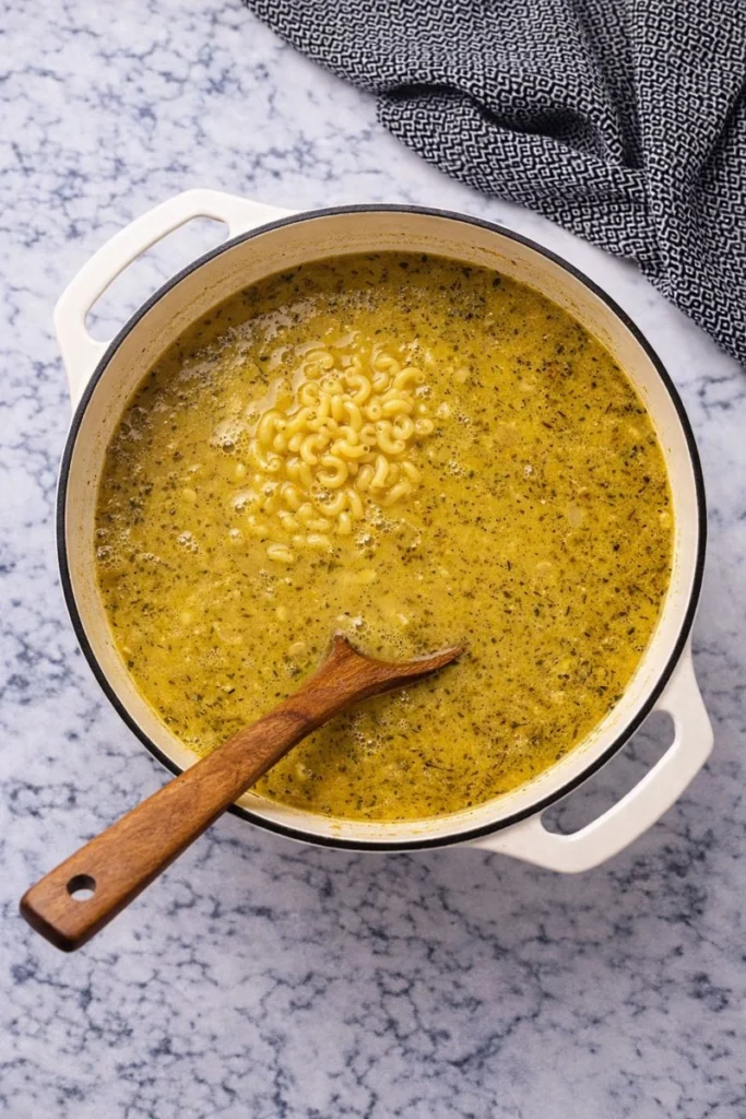 One-Pot Macaroni Cheeseburger Soup - NO VELVEETA!