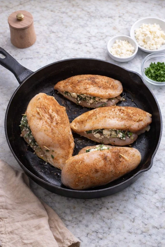 Spinach & Feta Stuffed Chicken Breast