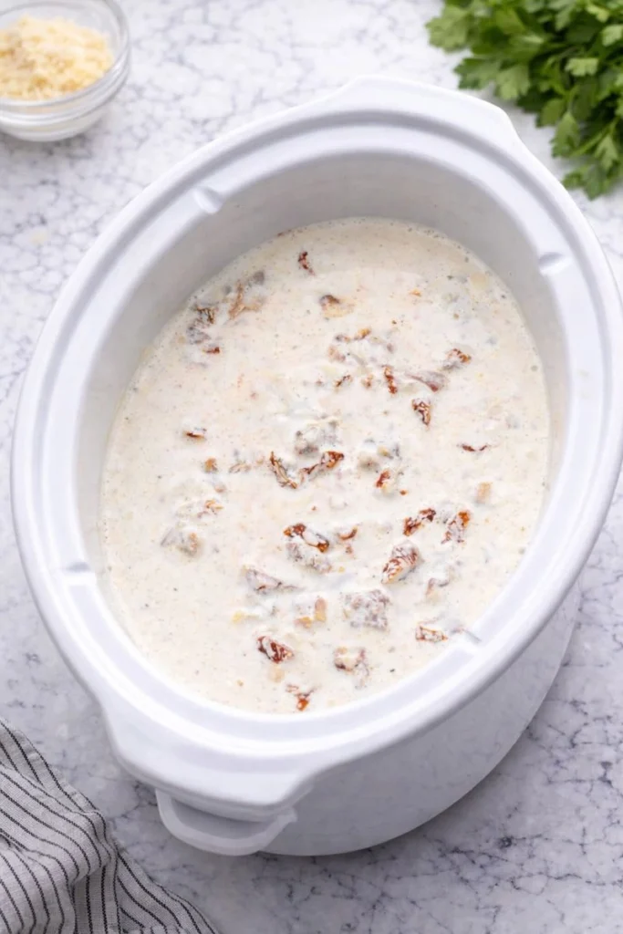 Crockpot Tuscan Garlic Chicken