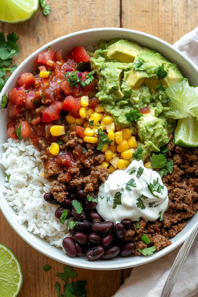 Beef Burrito Bowls