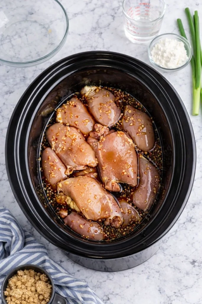 Crock Pot Bourbon Chicken