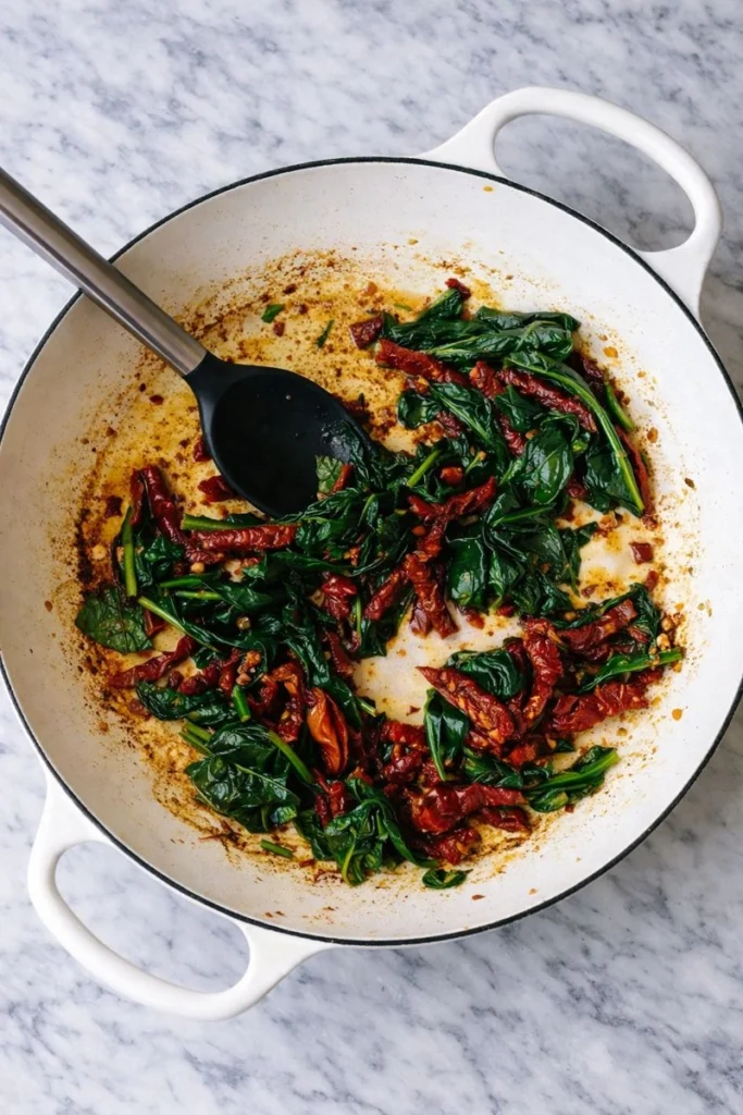 Creamy High-Protein Tuscan Chicken Skillet