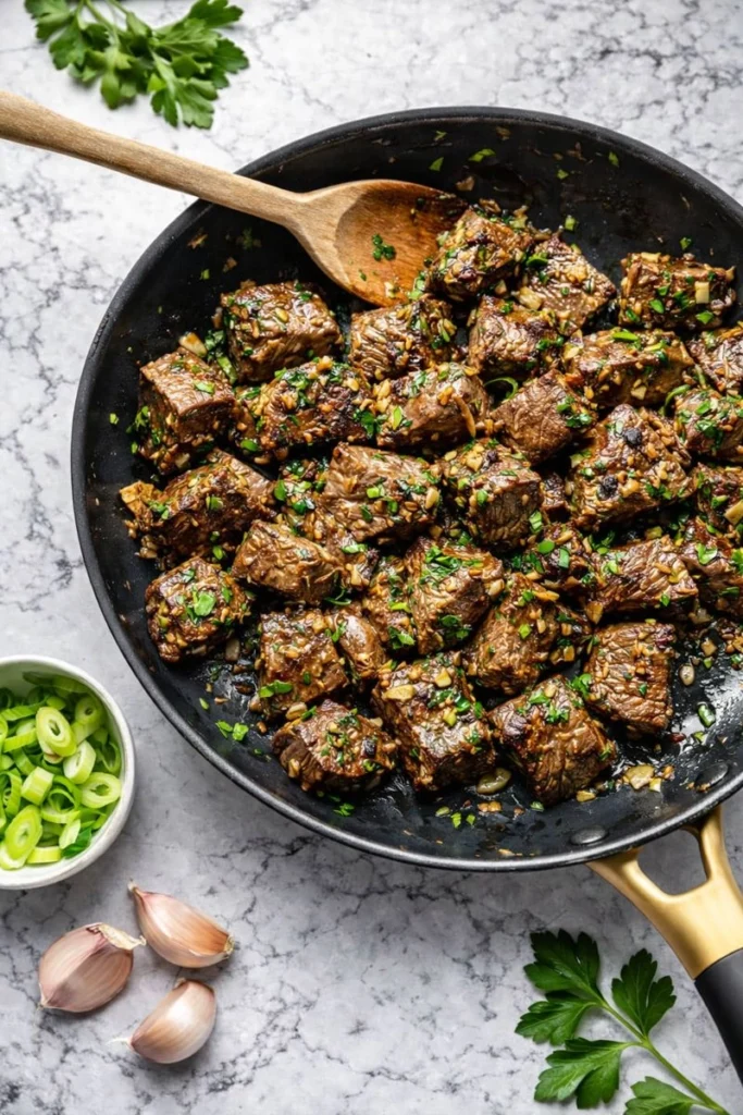 One-Pan High-Protein Garlic Butter Steak Bites