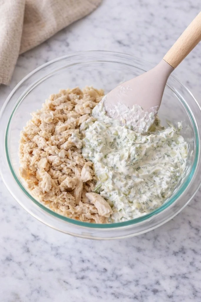 high protein cottage cheese chicken salad