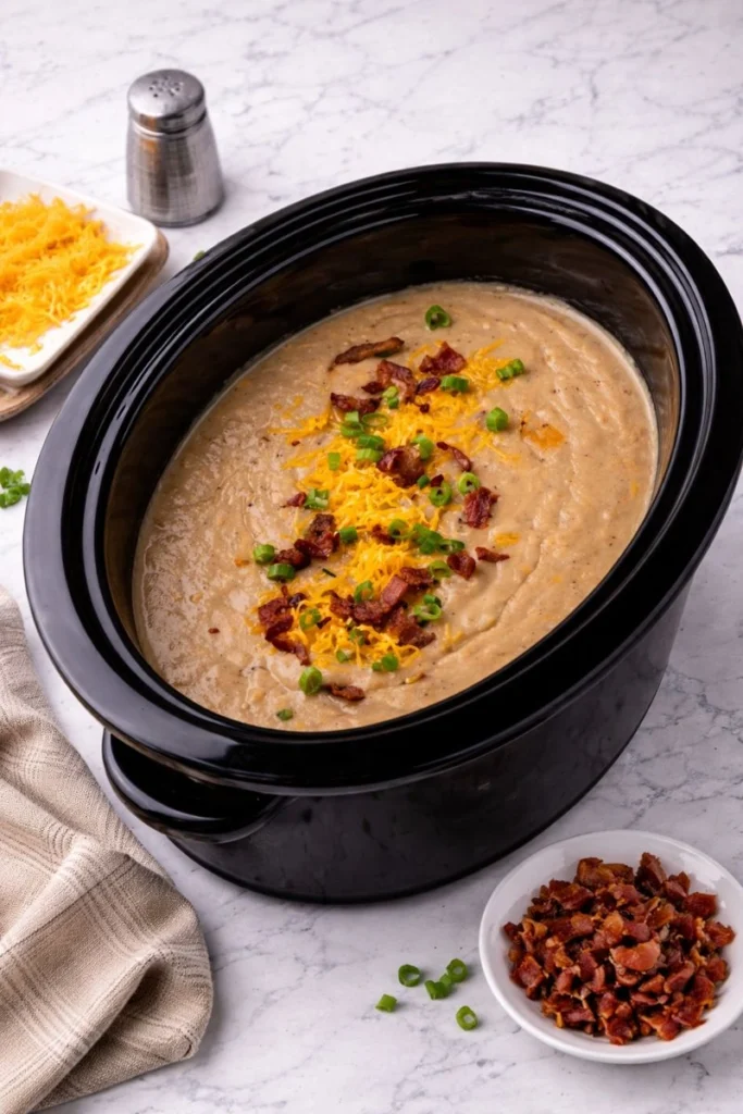 Crockpot Loaded Baked Potato Soup