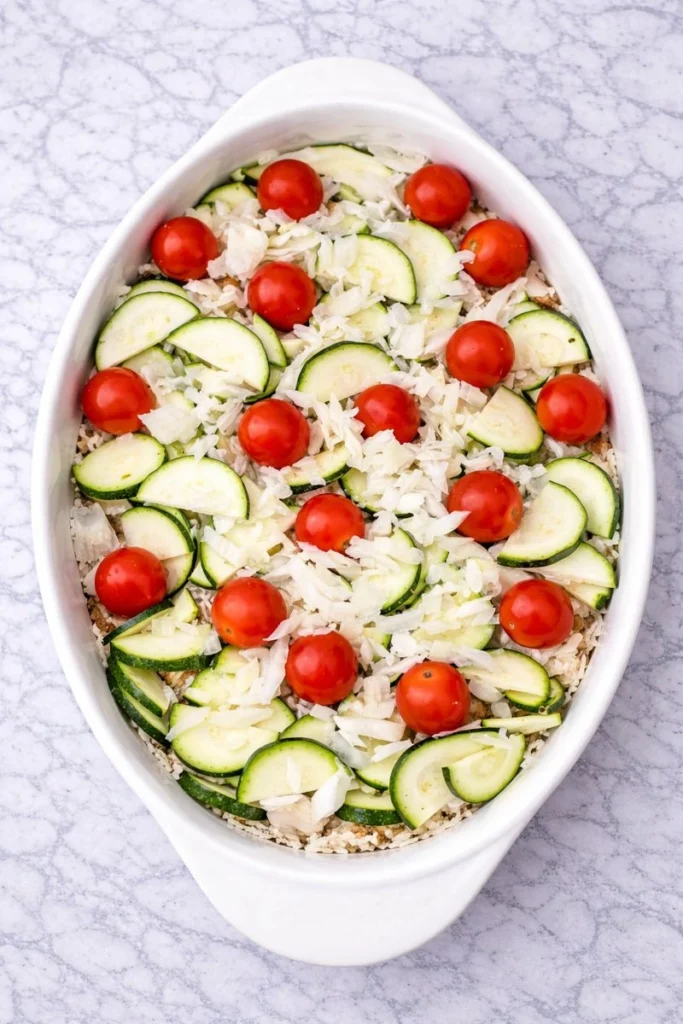 Chicken Tzatziki Rice Bake