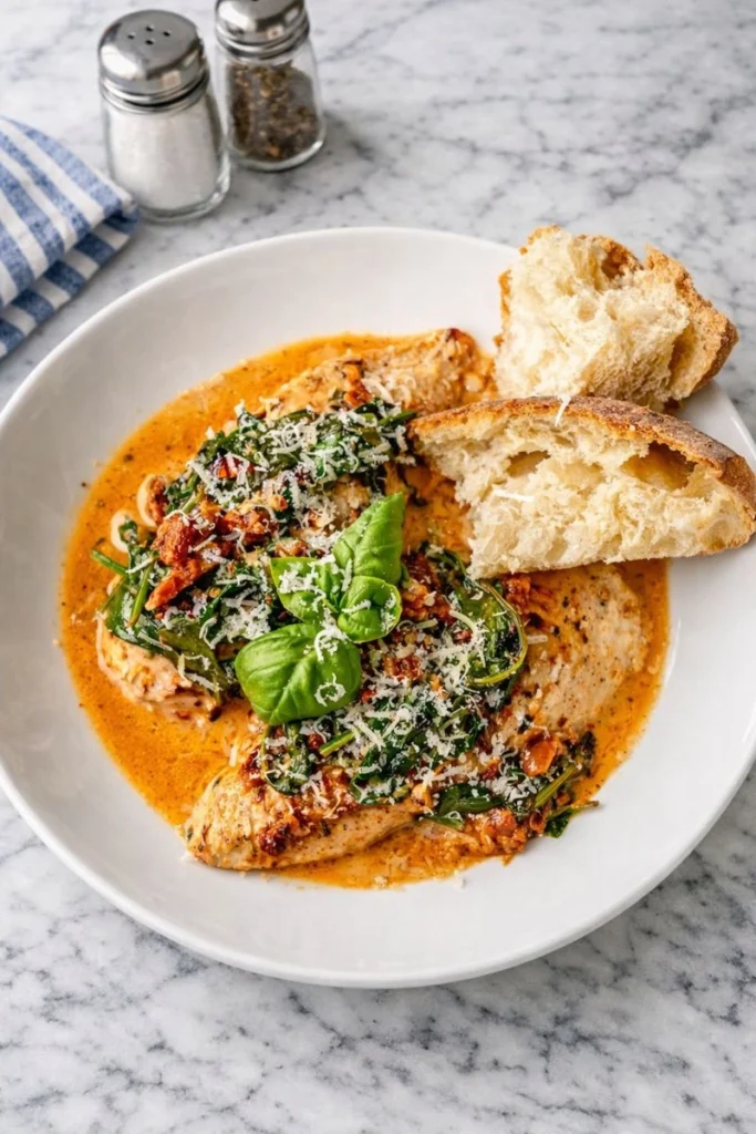 One-Pan Creamy Tuscan Chicken