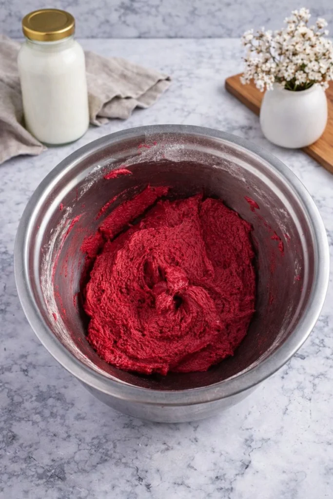 Heart-Shaped Red Velvet Crinkle Cookies