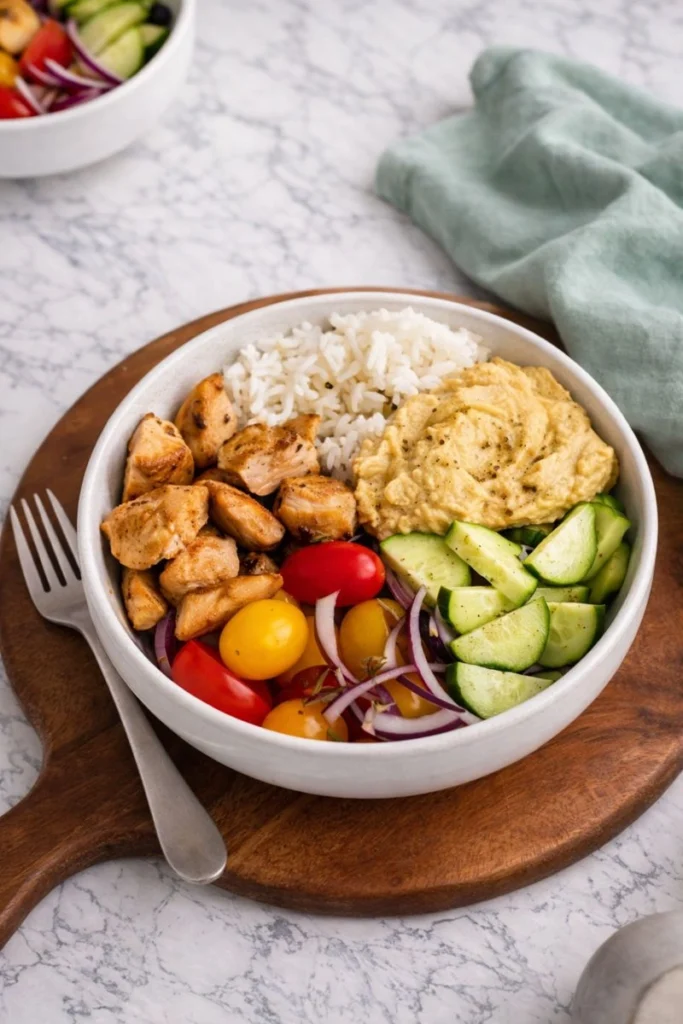 High-Protein Mediterranean Chicken Bowl