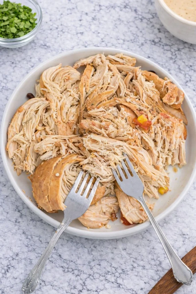 Crockpot Cream Cheese Chicken Chili