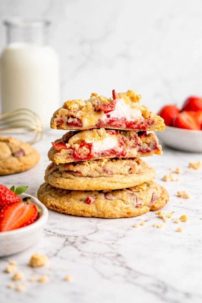 Strawberry Cheesecake Cookies