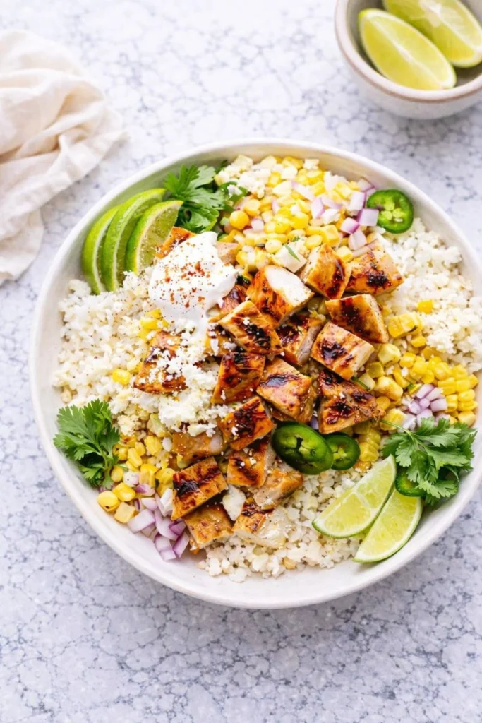 Street Corn Chicken Bowl