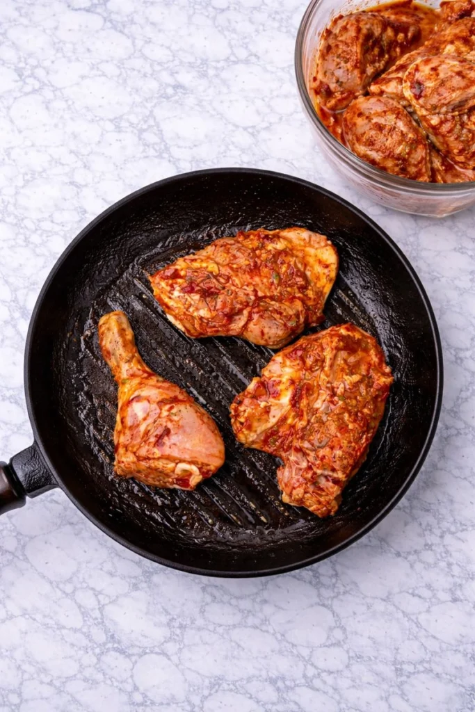 Peruvian Grilled Chicken with Creamy Green Sauce