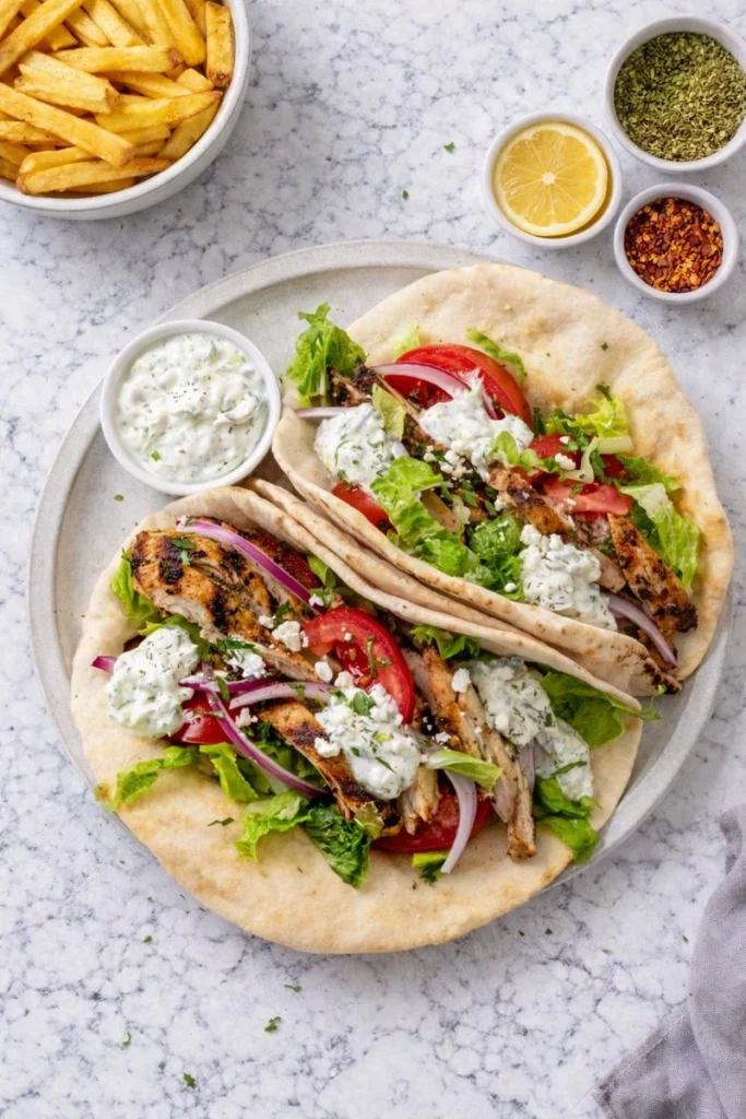 High-Protein Greek Chicken Gyro Bowls