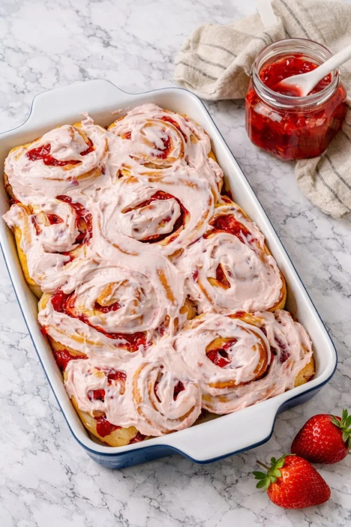 Strawberry Cinnamon Rolls