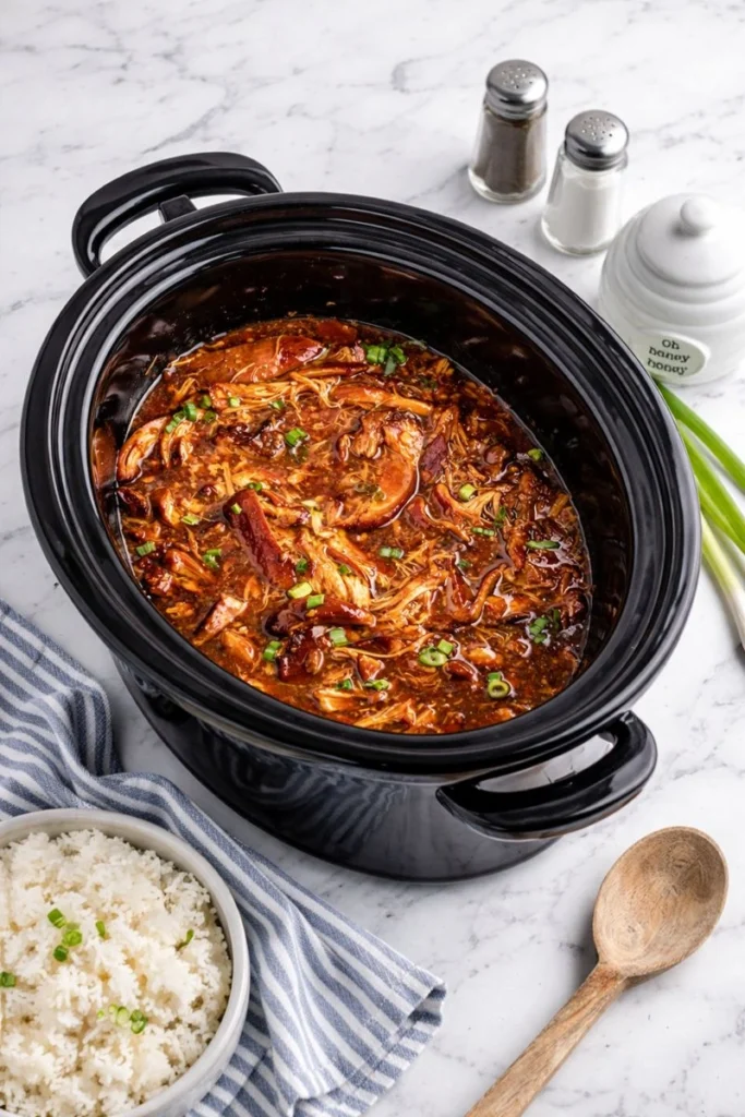Crock Pot Bourbon Chicken