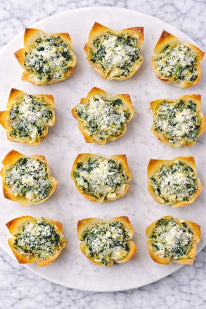 Spinach and Artichoke Dip Cups