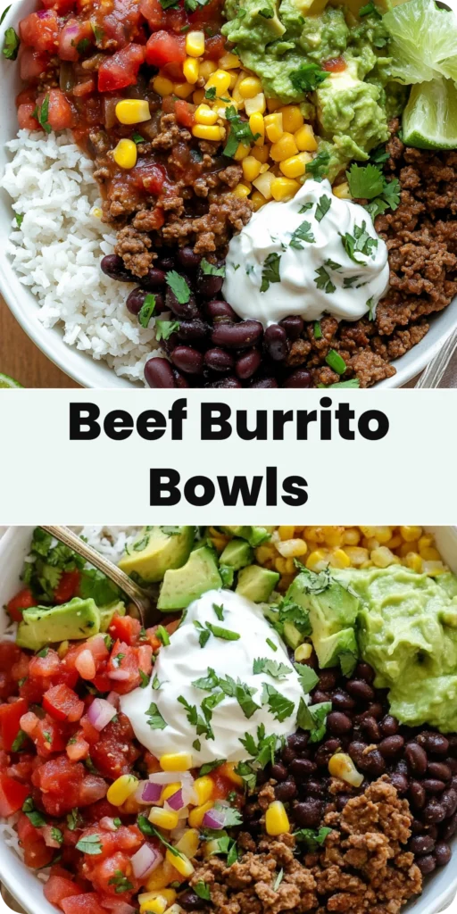 Beef Burrito Bowls