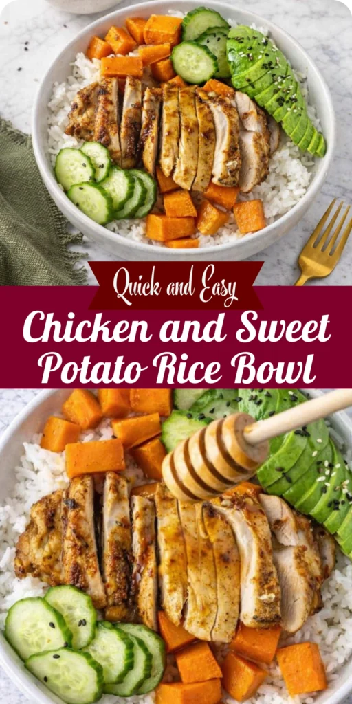 Chicken and Sweet Potato Rice Bowl
