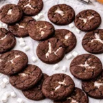 Chocolate Marshmallow Swirl Cookies