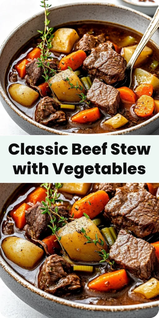 Classic Beef Stew with Vegetables
