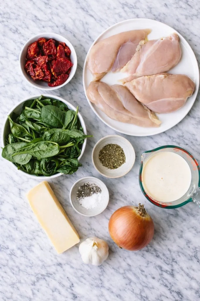 Creamy High-Protein Tuscan Chicken Skillet