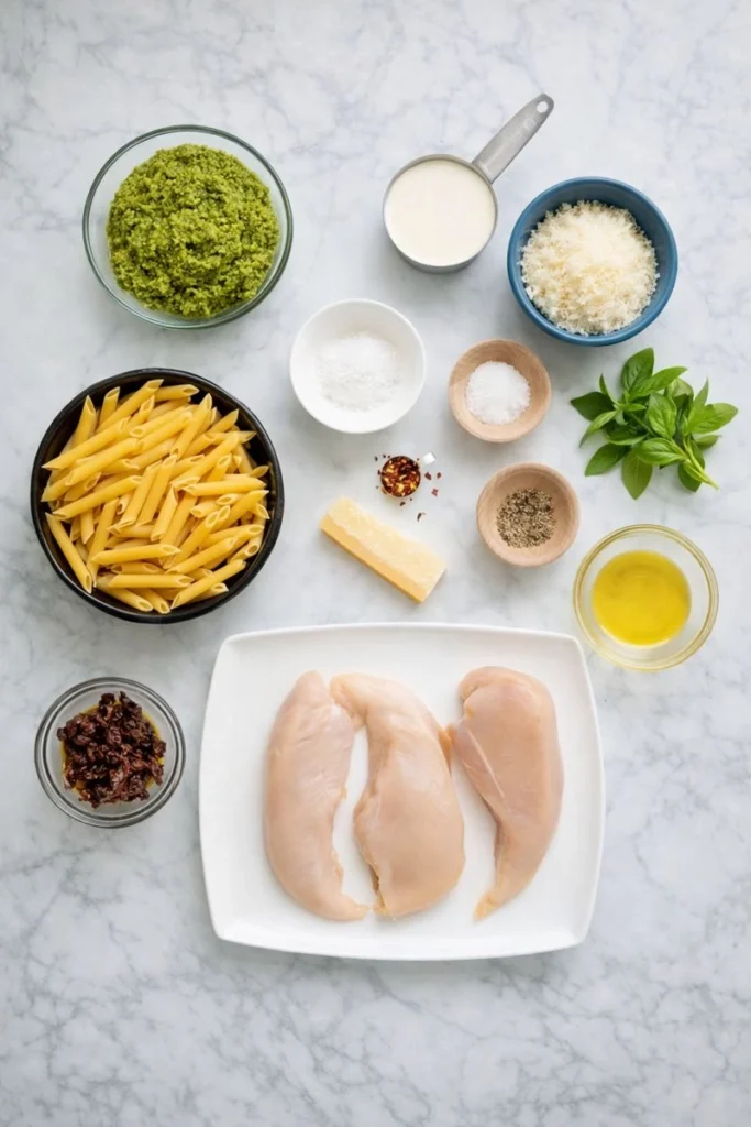 Creamy Pesto Chicken Pasta