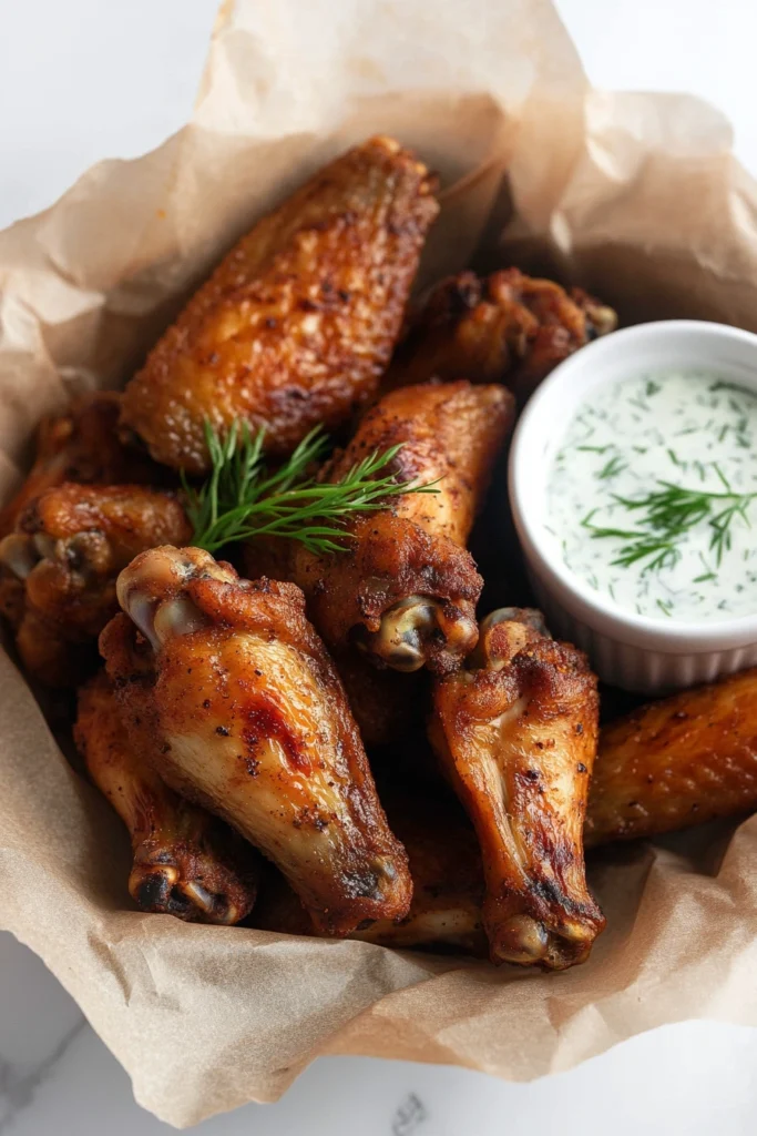Crispy Oven Baked Chicken Wings