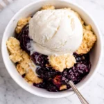 Crockpot Blueberry Peach Cobbler