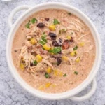 Crockpot Cream Cheese Chicken Chili