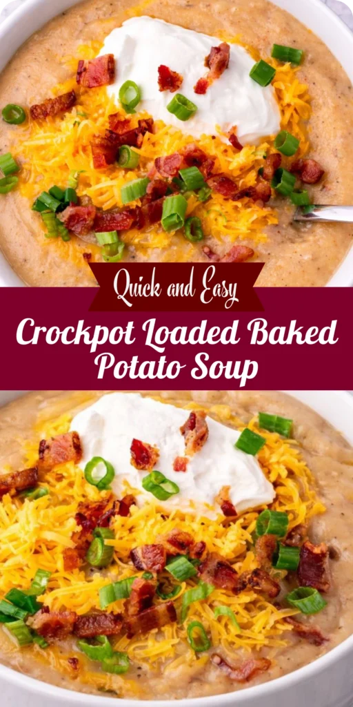 Crockpot Loaded Baked Potato Soup