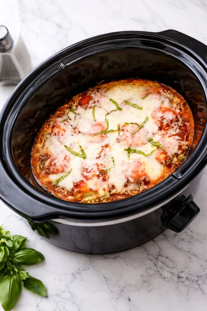 Crockpot Ravioli Lasagna