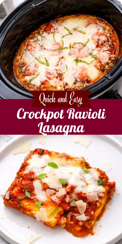 Crockpot Ravioli Lasagna