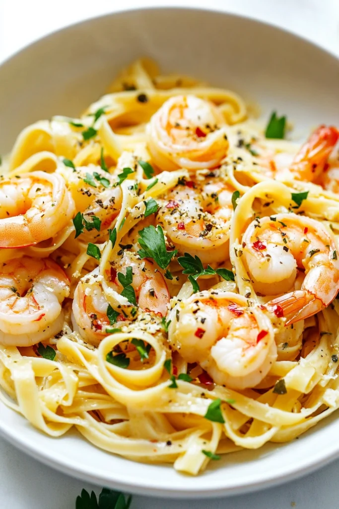 Garlic Butter Shrimp Pasta