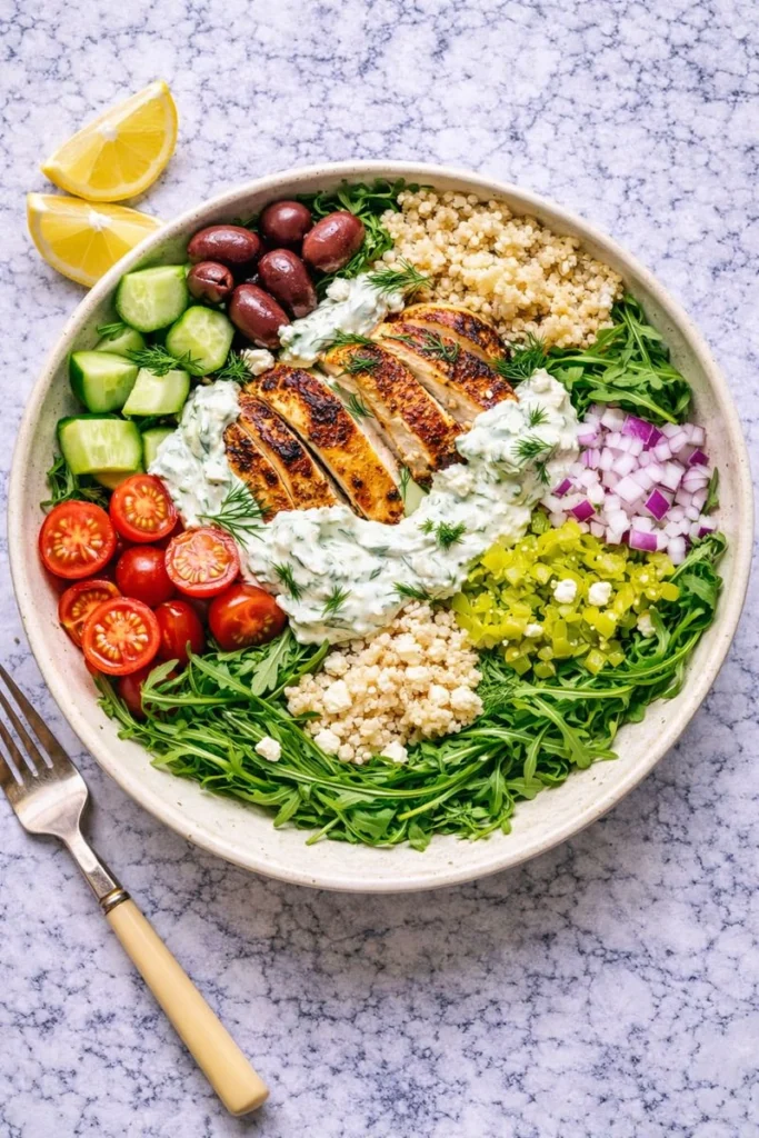 Healthy Greek Chicken Bowl
