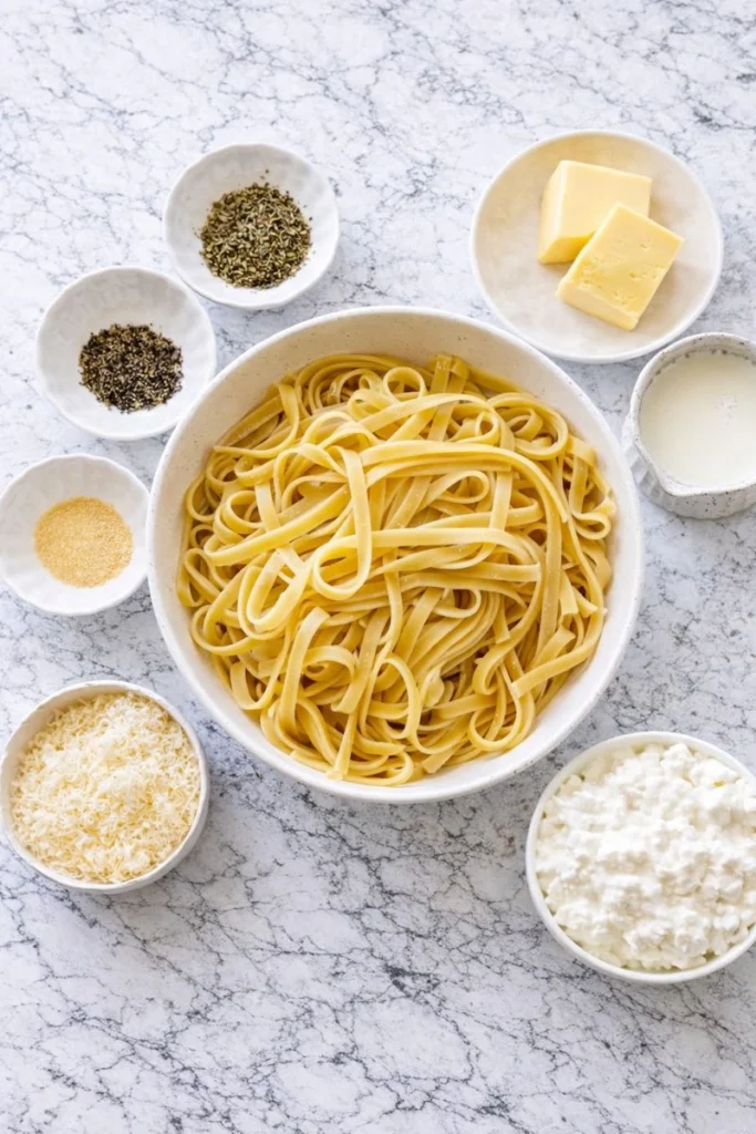 High-Protein Chicken Alfredo with Cottage Cheese Sauce