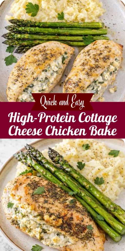 High-Protein Cottage Cheese Chicken Bake